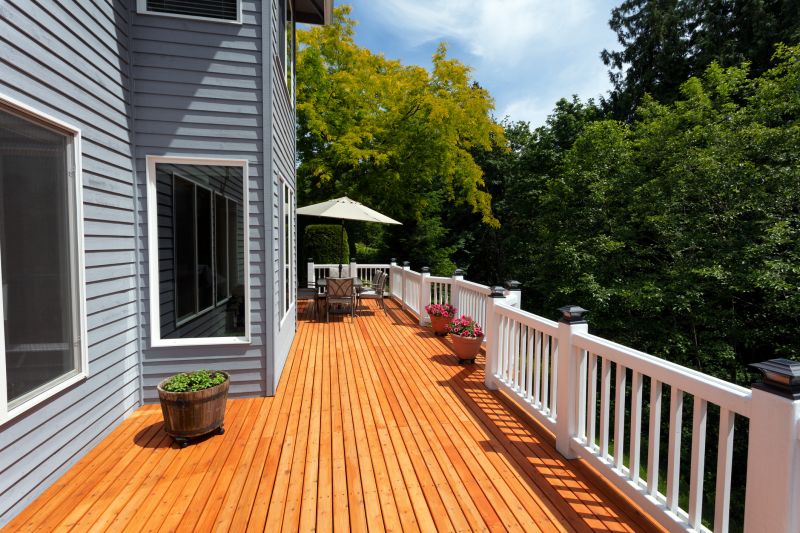 Secluded Backyard Deck